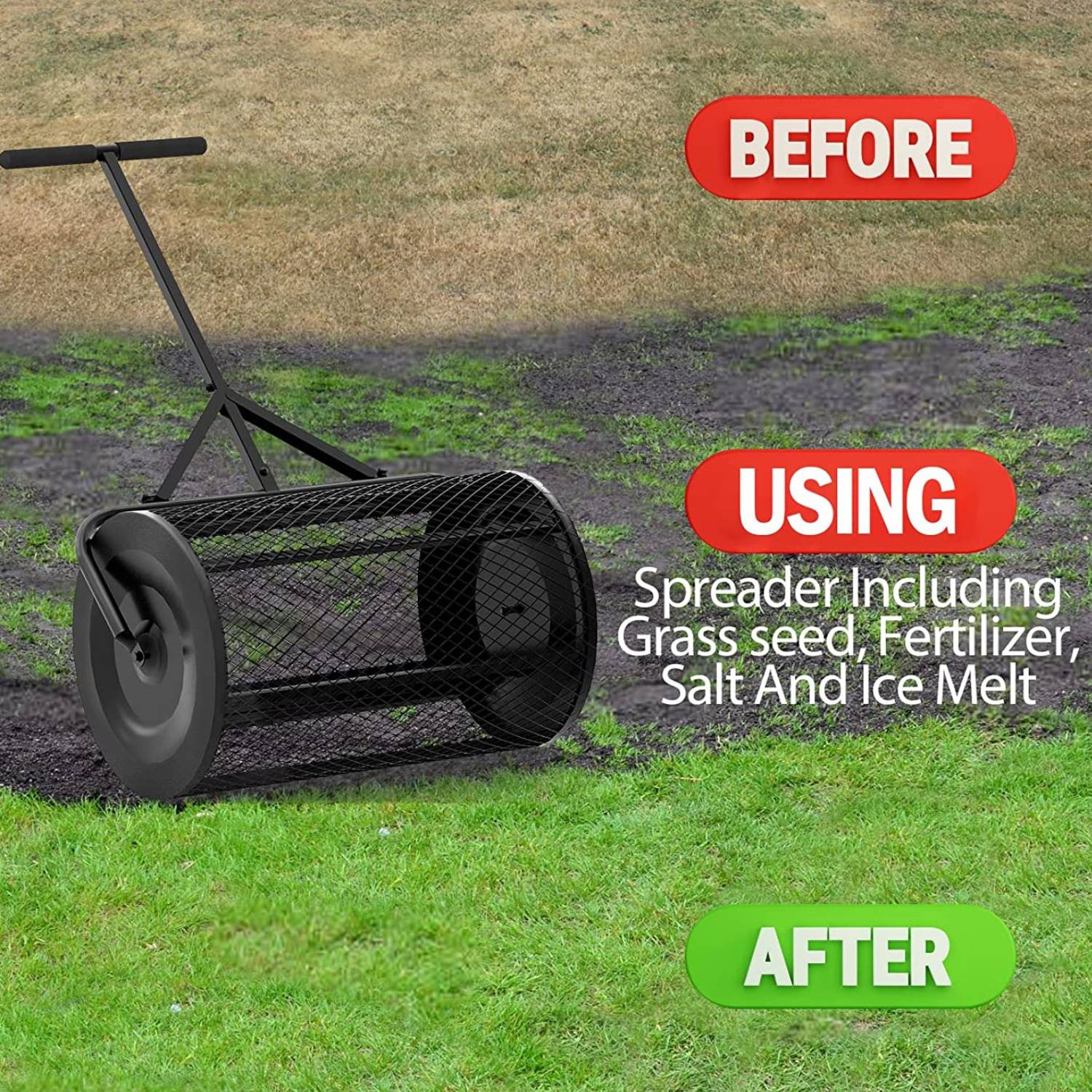 buy metal mesh compost roller