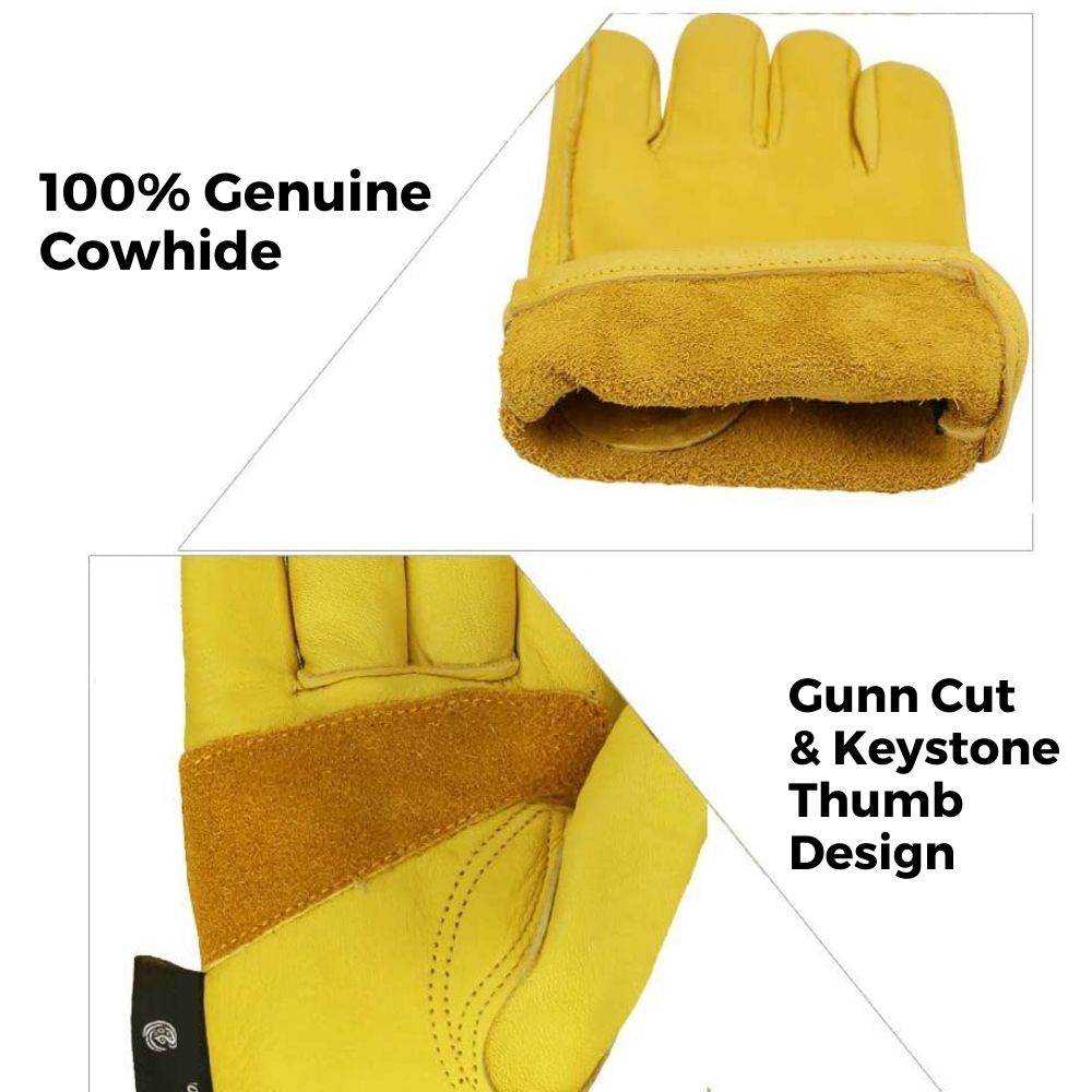 Leather Gardening Gloves S: image 3